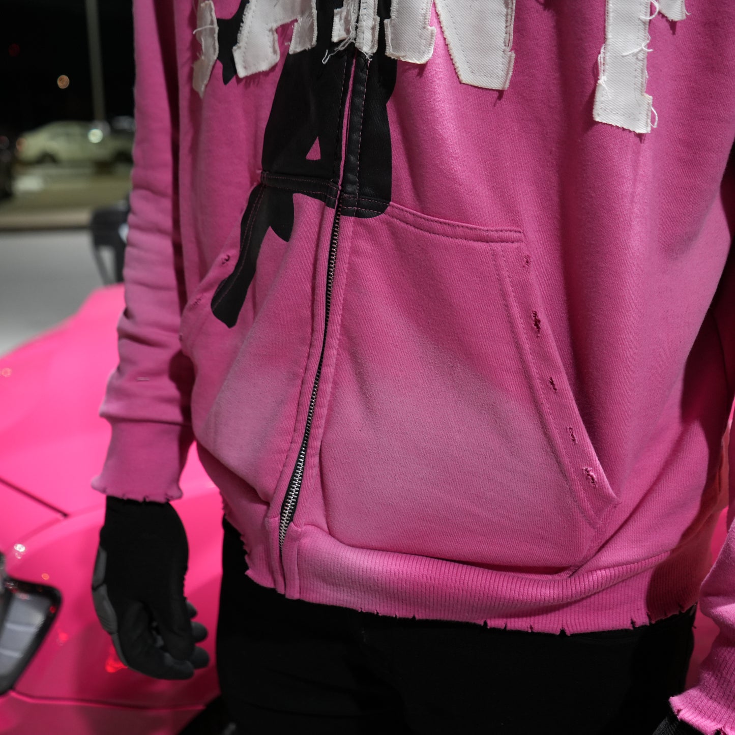 BROKE SAINT PINK HOODIE