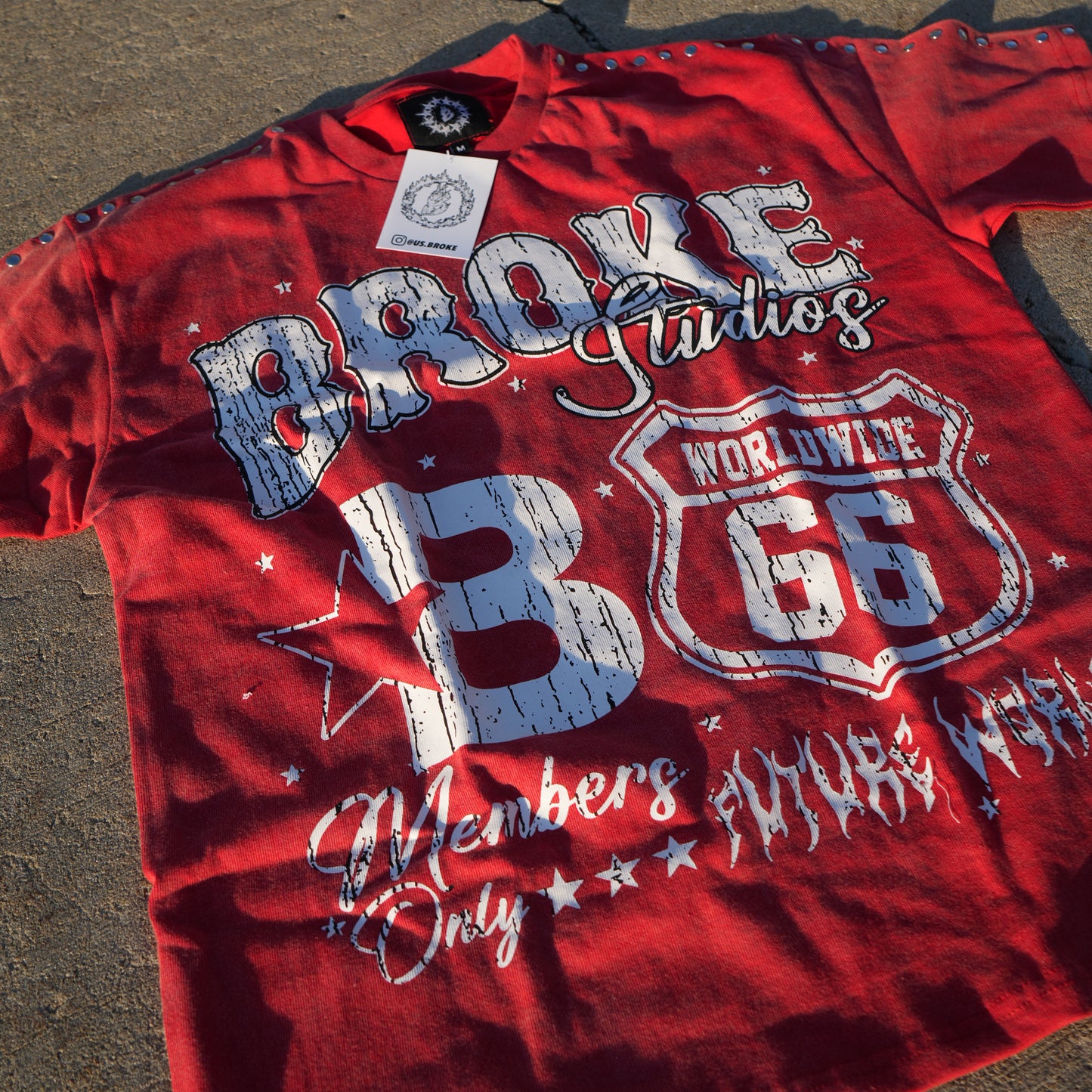 BROKE STUDIOS RED TEE