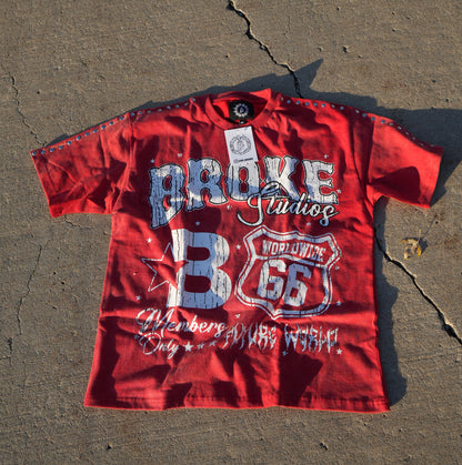 BROKE STUDIOS RED TEE