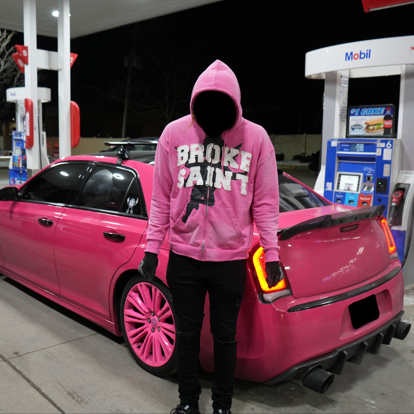 BROKE SAINT PINK HOODIE